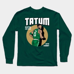 Jayson Tatum Back Comic Style Long Sleeve T-Shirt